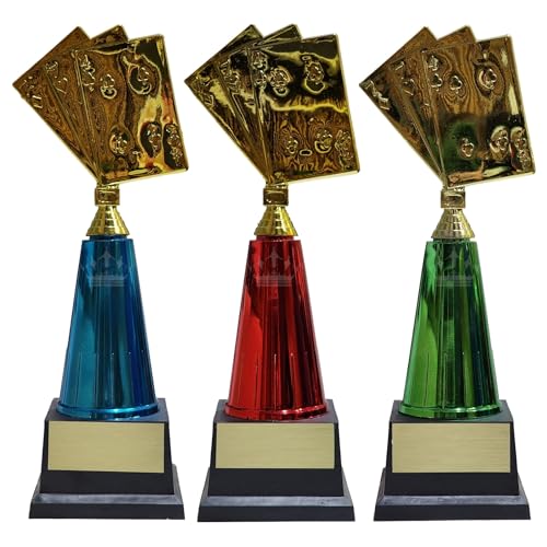 Troféu de Carteado para Torneios/Campeonato de Truco/Poker verde