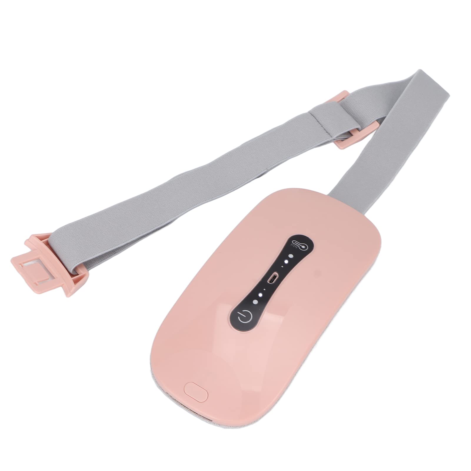 Cuscinetto Riscaldante Mestruale, Cintura in Vita Riscaldante USB per Alleviare il Dolore Lombare con 3 Livelli di Calore e 3 Modalità di Massaggio, Sollievo Dal Dolore Alla Schiena o Alla(rosa)