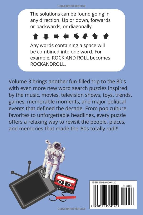 Remember the 80's Word Search Puzzle Book Volume 3!: Celebrate the Music, Movies, Toys, Trends, and Memories That Made the ’80s Unforgettable image 3