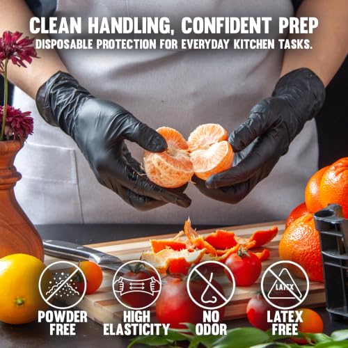 Image of L3 Level 3 Nitrile Gloves - Professional Heavy Duty Disposable Gloves - Latex Free - Fits Snug - Box of 100