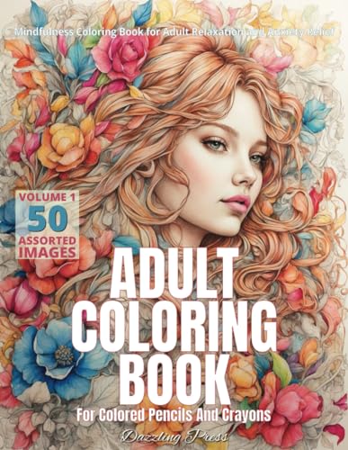 Adult Coloring Book For Colored Pencils And Crayons Volume 1: Min...