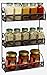 Deco Brothers 3 Tier Wall Mounted Hanging Spice Rack, Bronze