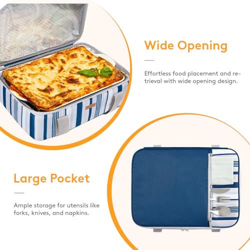 image for LUNCIA Insulated Casserole Carrier for Hot or Cold Food, Lasagna Lugge