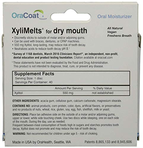 Orahealth XyliMelts Mint-Free Discs - 40 discs, Pack of 2 - Thumbnail 2