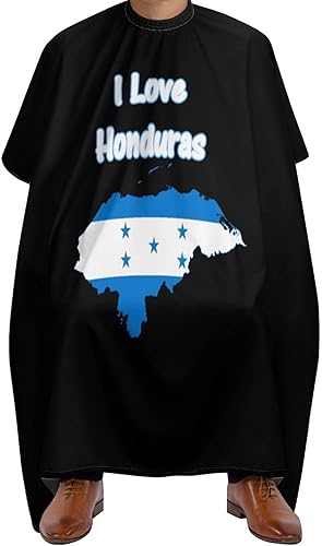 Capa de peluquería con mapa de bandera de Honduras, delantal profesional para cortar el pelo, capa de peluquería para hombres y mujeres