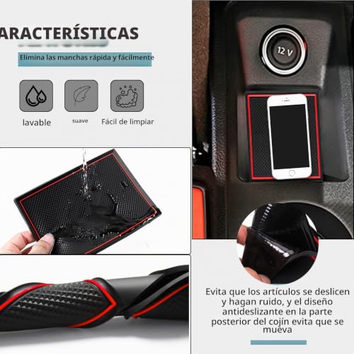 Esterilla para puerta interior SHAOHAO soluciona arañazos en Seat Ibiza Rojo 6