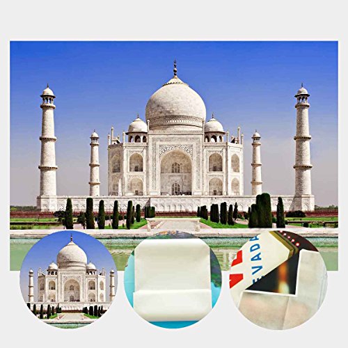 Fondo fotográfico 7x5 ft Taj Mahal de vinilo blanco miniatura 5