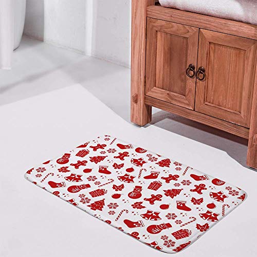Tapis de bain antidérapant et absorbant en velours lavable - 2