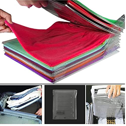 NIDONE 5 stks Anti-rimpel Kleding Vouwbord Organiseren Rack T-shirt Vouw Organisator - Afbeelding 3