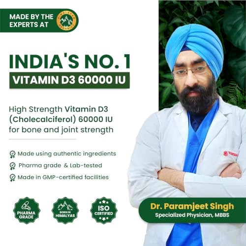 Image of Vlado's Himalayan Organics Vitamin D3-60000IU Cholecalciferol - 4 Tablet