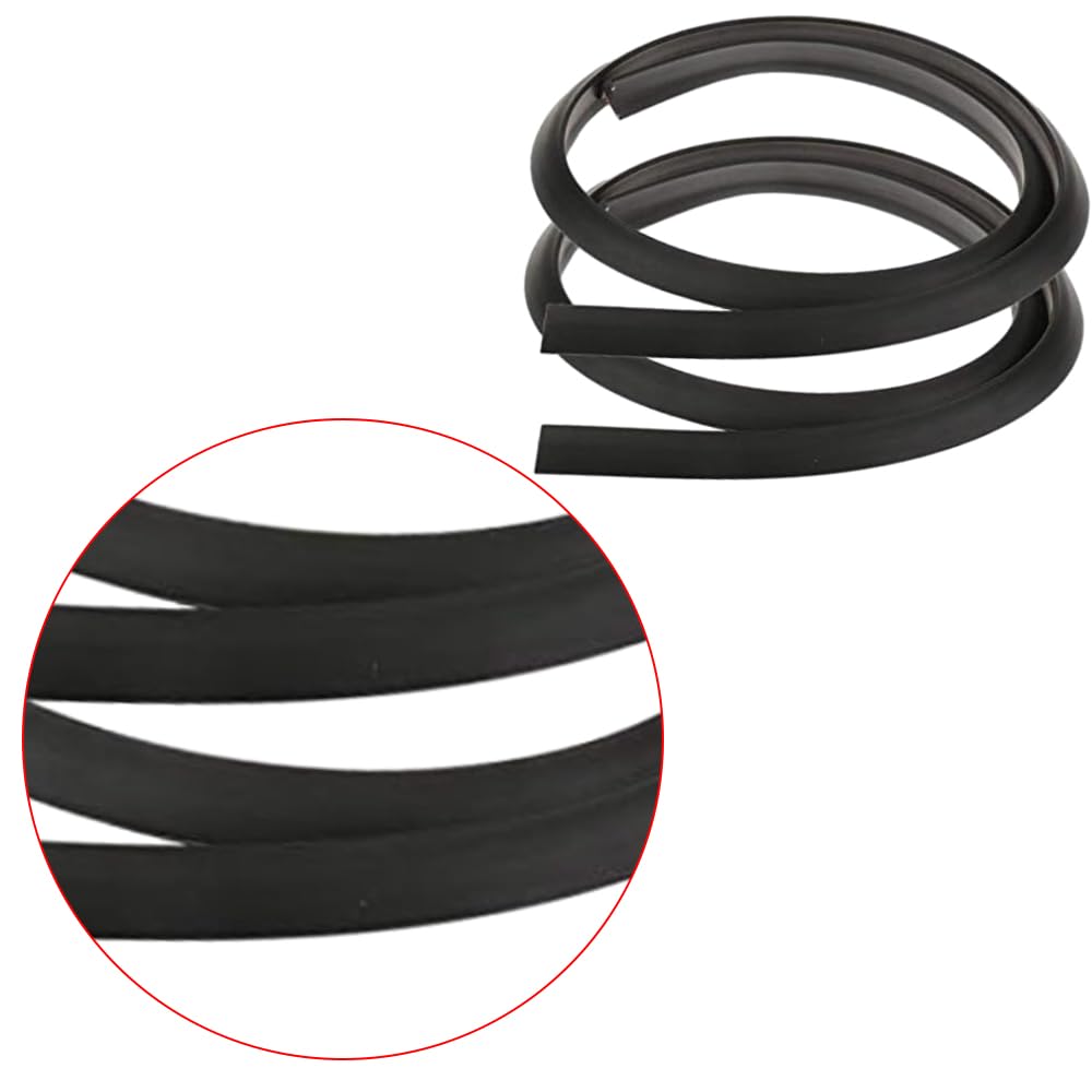 Riloer Parafanghi laterali universali per auto, 2.2 cm x 2 cm triangolare in gomma per protezione dell'arco del sopracciglio, nero