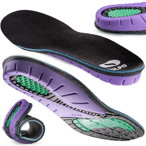 SULPO Orthopädische Einlegesohlen - Plantarfasziitis Einlagen für maximalen Komfort - Schuheinlagen Gel für Dämpfung und Unterstützung - Sporteinlagen für den ganztägigen Gebrauch Große 47-48