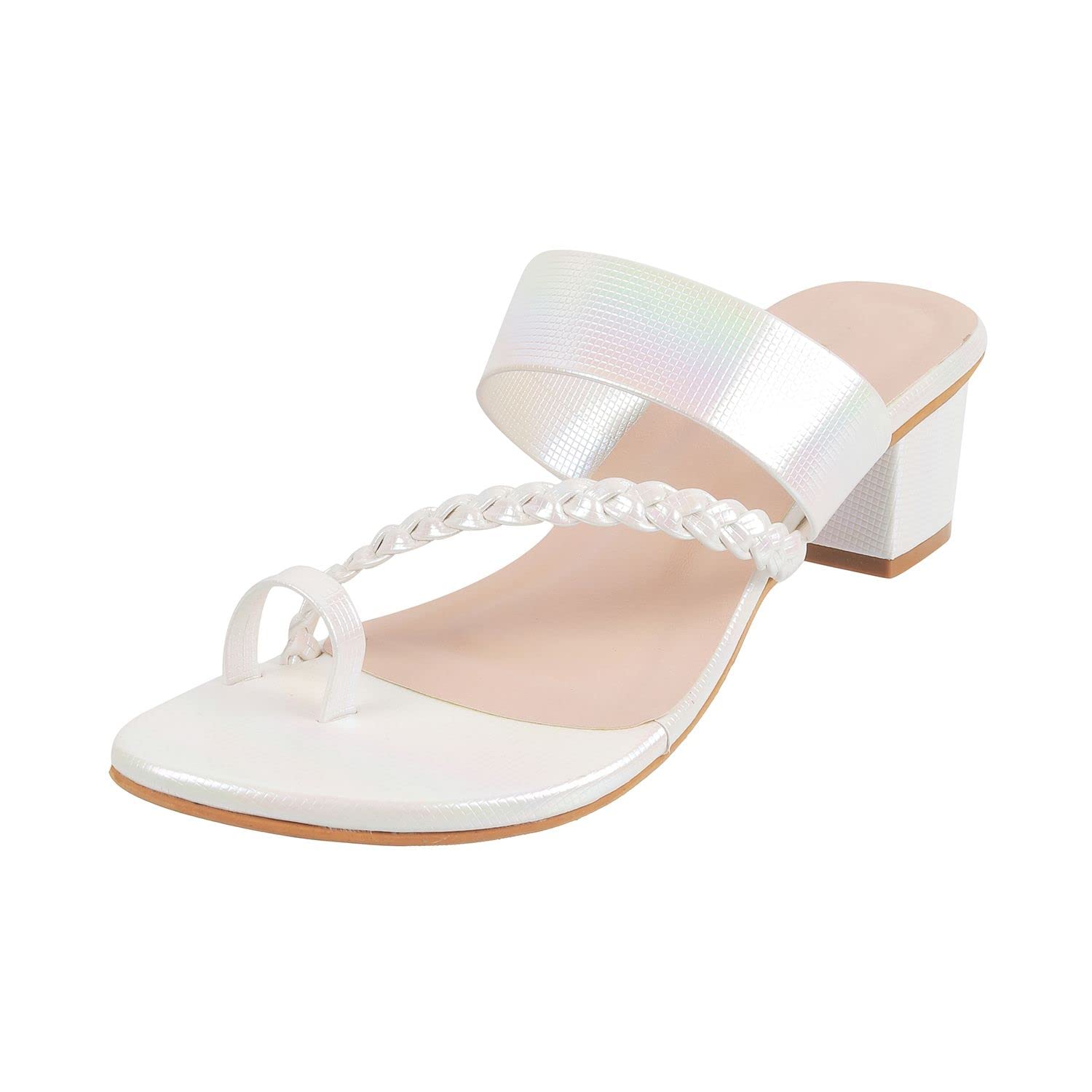 Walkway Women White Block Heel Sandal UK/4 EU/37 (32-171) (B0BWMSLTF4) Amazon Price History, Amazon Price Tracker