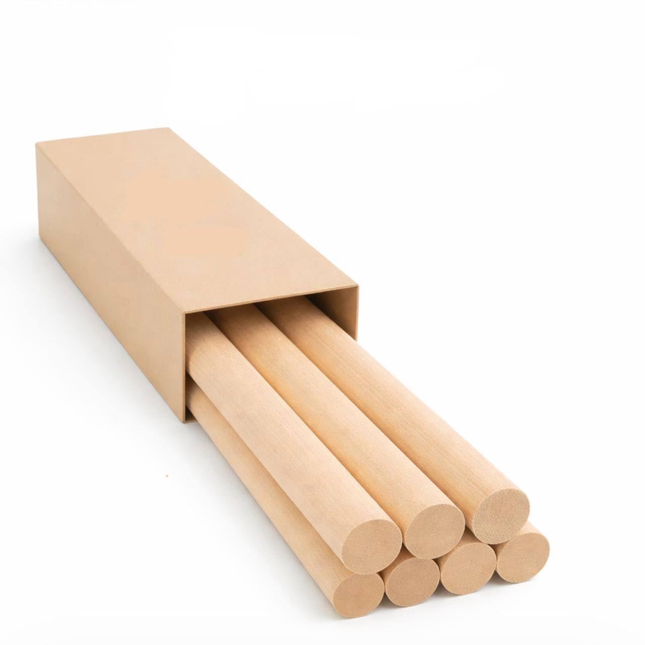 Bâtons épais en bois naturel pour travaux sans écharde ni déformation
