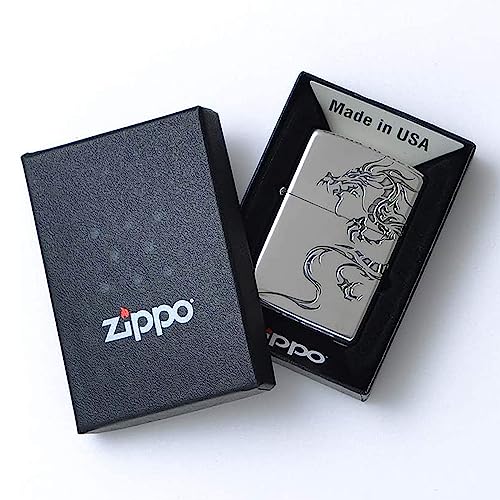 Encendedor Zippo 2SI-DR2 resistente al viento plateado miniatura 5