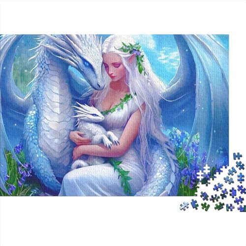 Puzzle imposible de la Princesa Elfa con 1000 piezas blancas para un reto creativo