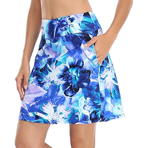 M MOTEEPI Women's Knee Length Skorts Cover