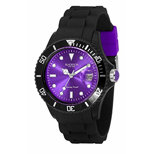 Madison U4486-01 - Reloj de Pulsera para Hombre, Negro