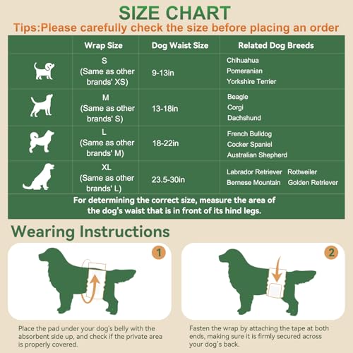 Image of Dog Diapers Male,50 Count Small Male Dog Diapers Disposable for Doggie & Puppy,Ultra Absorbent Male Dog Wraps,Belly Bands for Male Dogs with Wetness Indicator(S Same as Other Brands' XS)