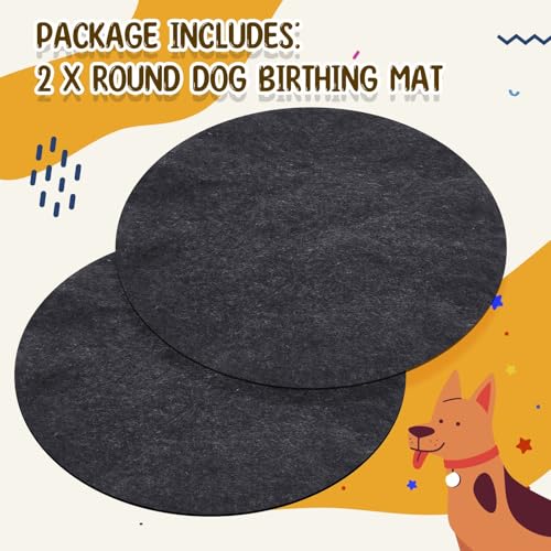 Image of SmoothNovelty 2 Pack Whelping Pads Washable and Waterproof, Reusable Pet Training Mat, Pee Pads for Dogs, Fast Absorbing, Non Slip for Whelping Box Kit Small Dog Puppy Training Supplies(32 x 32)