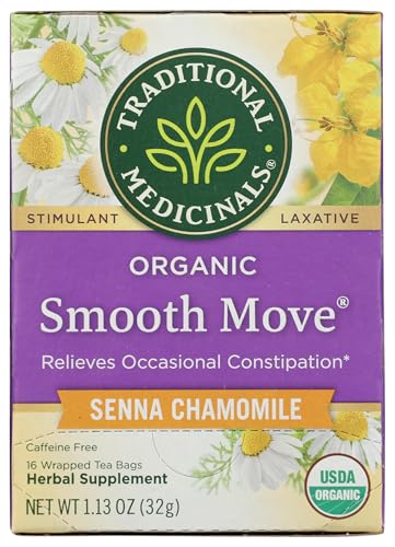 Traditional Medicinals Organic Smooth Move Chamomile Tea, 16 Tea Bags Traditional Medicinals Organic Smooth Move Chamomile Tea, 16 Tea Bags