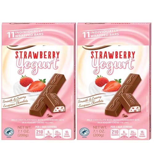 Strawberry Yogurt Milk Chocolate Filled Bar with Creme Center, Ch...