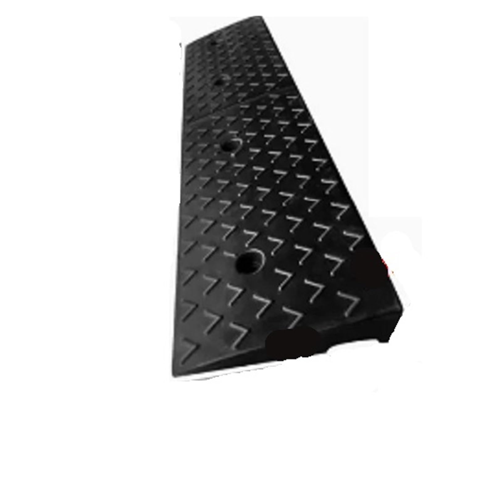 Ground Speed Bumps Rubber Step Pad Ramp Curb Household Car Road Threshold Climbing Triangle Speed Bump Uphill Slope, Along The Ladde(98x25x6CM)