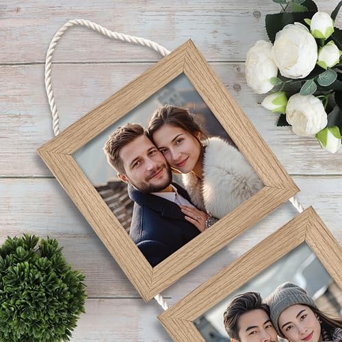 Image of Art Street Photo Frame For Wall Set Wall Hanging Picture, Photo Frame For Home and Office Decoration (Set of 3, 5x5 Inch - Beige)