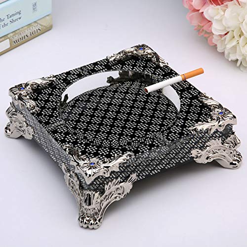 Cendrier de bar en cristal grand format 20cm usage public