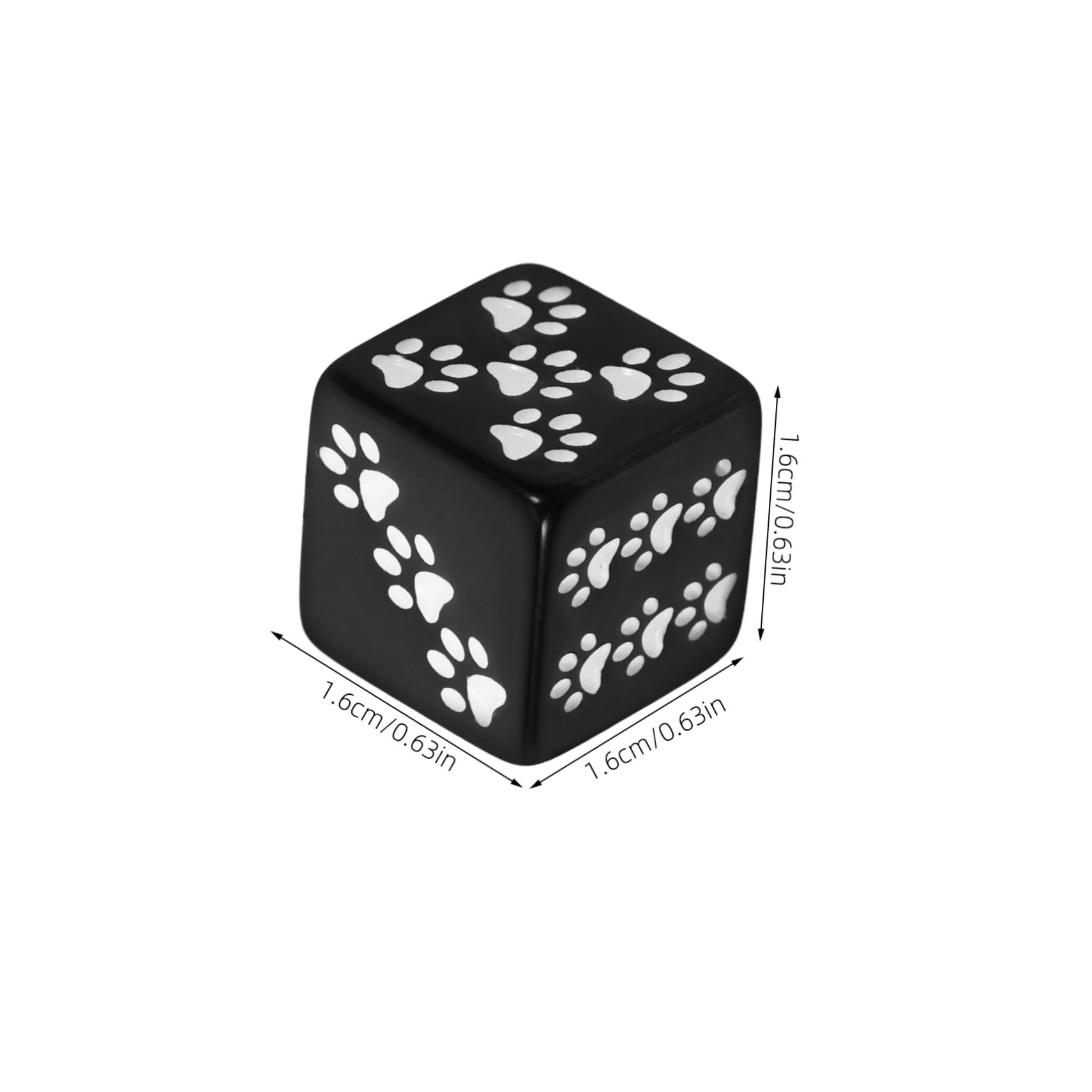 ibasenice 40pièces Dés avec Motif Patte De Dessin Animé Dés De Jeu Accessoires pour Jeux De Société