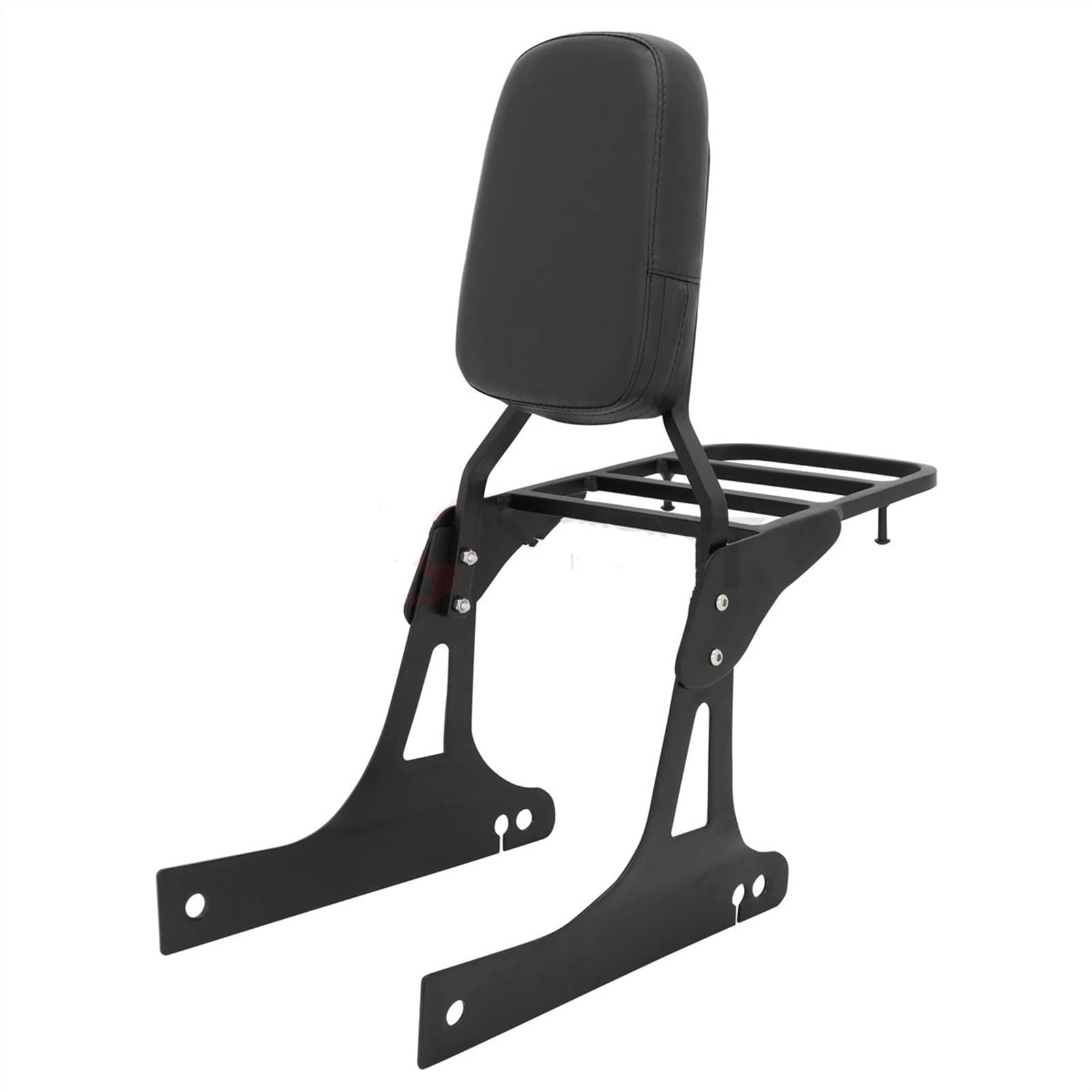 kussen bagagerek Motorfiets Afneembare Rechtop Tall Sissy Bar Rugleuning Voor Harley Dyna Straat Bob FXDB 2006-2017 (Color : Chrome