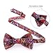HISDERN Mens 3 Pack Bow Tie Paisley Plaid Dot Pre-Tie Bow Tie Classic Formal Bow Ties for Men Adjustable Bowtie Tuxedo Wedding