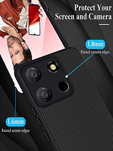 ZARALA Super Frosted Shield Pro Back Silicone Soft Mobile Case Compatible with Itel A60 Dotted Slim-Fit Design TPU Shockproof Cover - Image 4