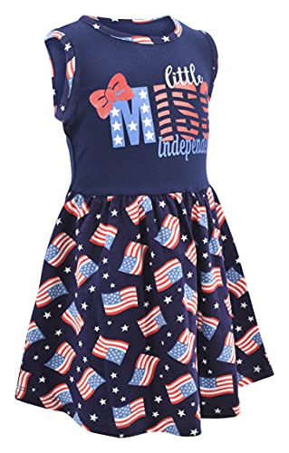 Image of Unique Baby Girls Mermaid in The USA Sleeveless 4th of July Dress