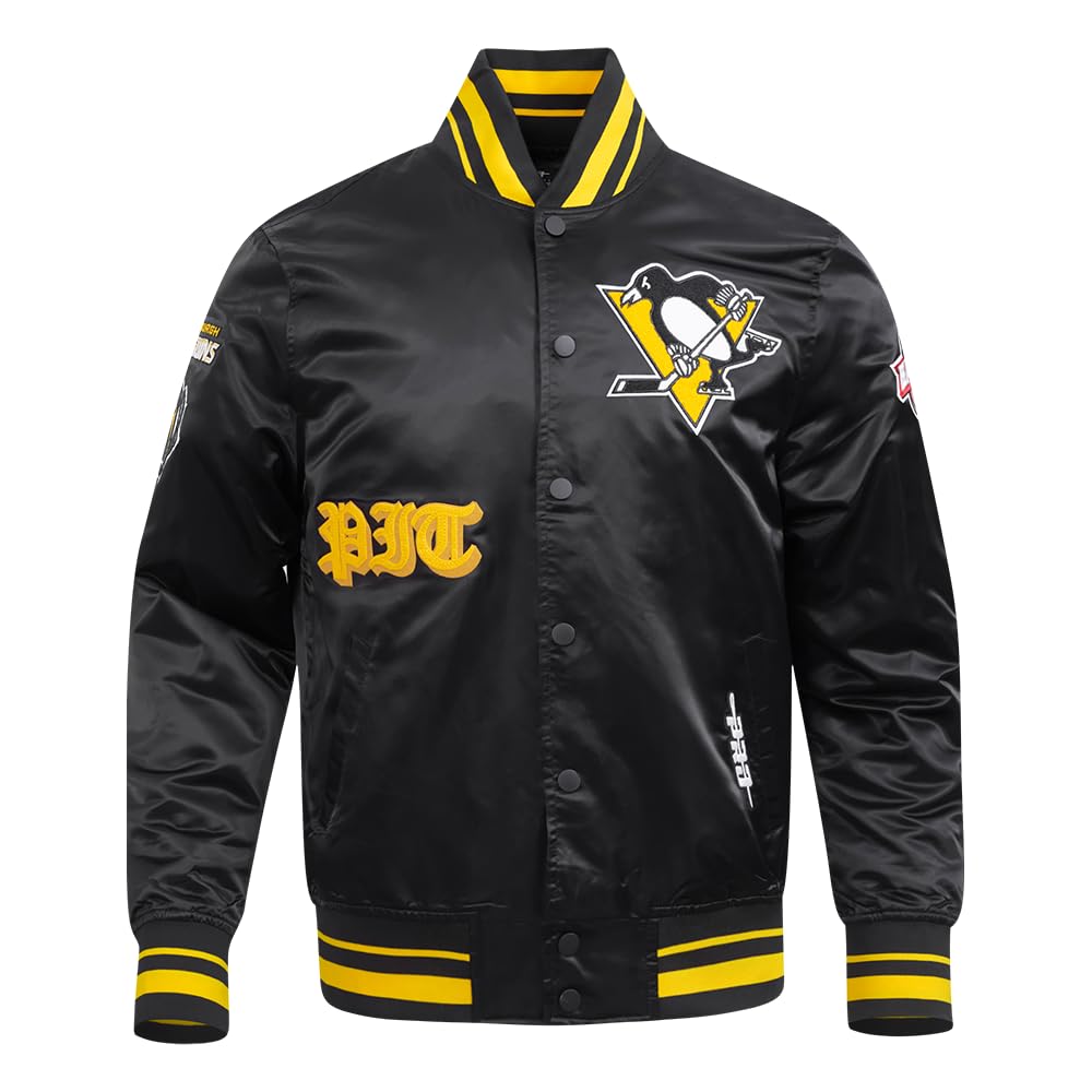 Pro Standard Mens NHL Old English Satin Jacket
