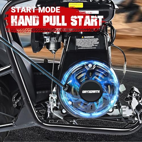 Image of Oryxearth Mini Dirt Pit Bike BRM100, 105CC 4-Stroke Gas Powered 3.5HP for Off Road & Trail Bike, Up to 28 Mph, Automatic Transmission and Pull to Start, Weight Support Up to 185LBS for Teens /Adults