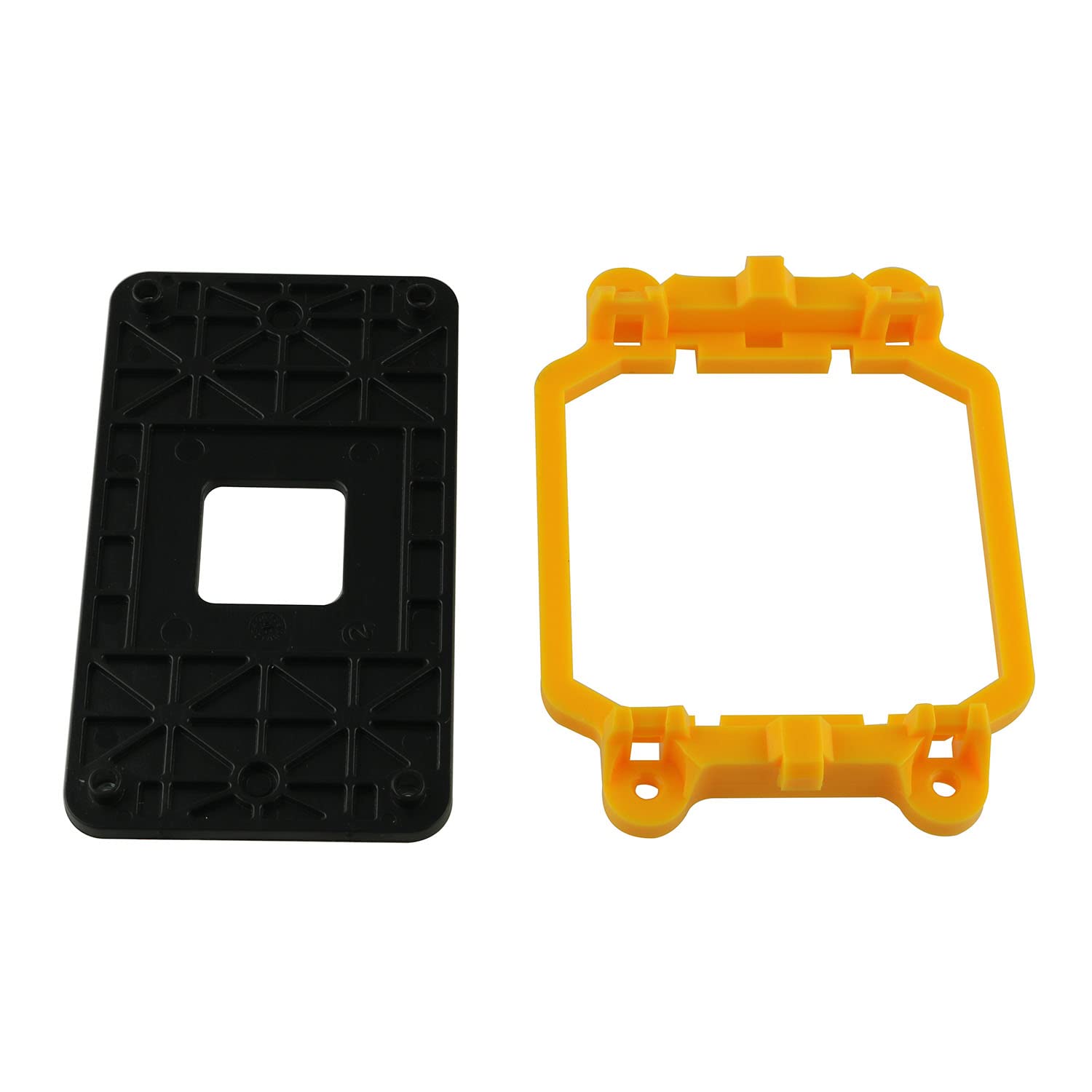 DGZZI Soporte para enfriador de CPU Placa madre Placa trasera Disipador de calor Soporte de soporte de soporte de base para AMD Socket AM2 AM3, amarillo