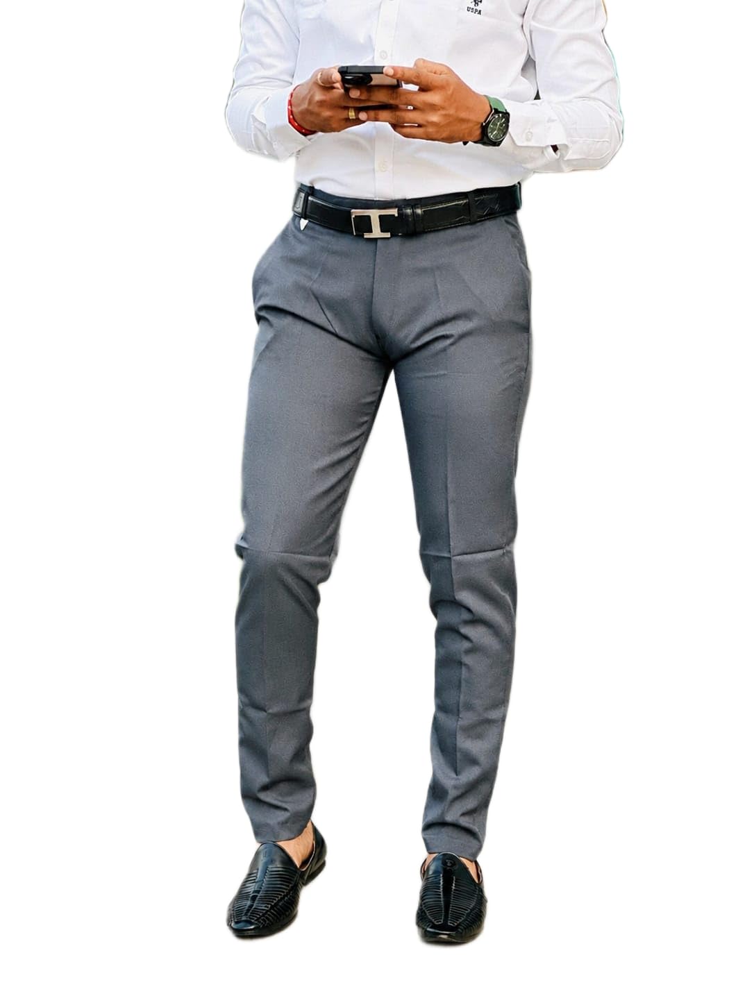 savetouch Mens Solid Polyester Twill Slim Fit Formal Pants | Lightweight and Breathable Fabric | Flat Front Design | Ideal for Office, Travel & Semi-Formal Occasion-picture-39