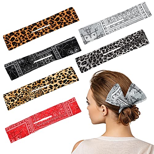 6 Pieces Deft Bun for Cloth Hair Twist Clip Flexible Hair Bun Maker Reusable French Hair Clip Donut Hairstyle Twister Band for Girls Women Hair Designing Decoration Supplies (Chic Pattern)