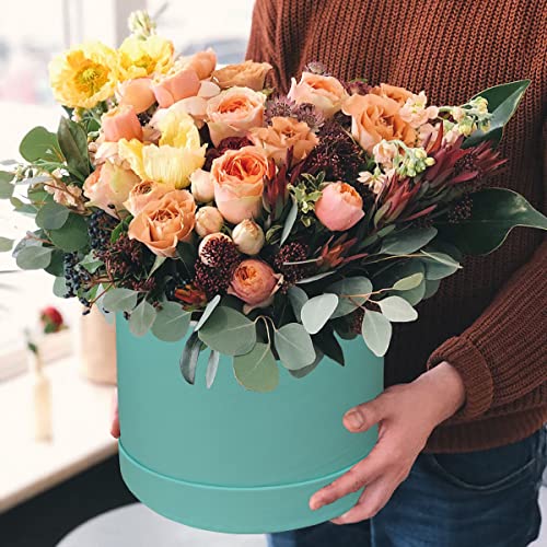 Aberido Round Gift Boxes With Lids For Presents Set Of 4 Green Gift Box With Window Exquisite Flower Boxes For Arrangements Wedding Birthday Diy #TOP4