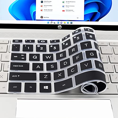 Protector para teclado HP Envy 15 x360 y 16 silicona negra miniatura 5
