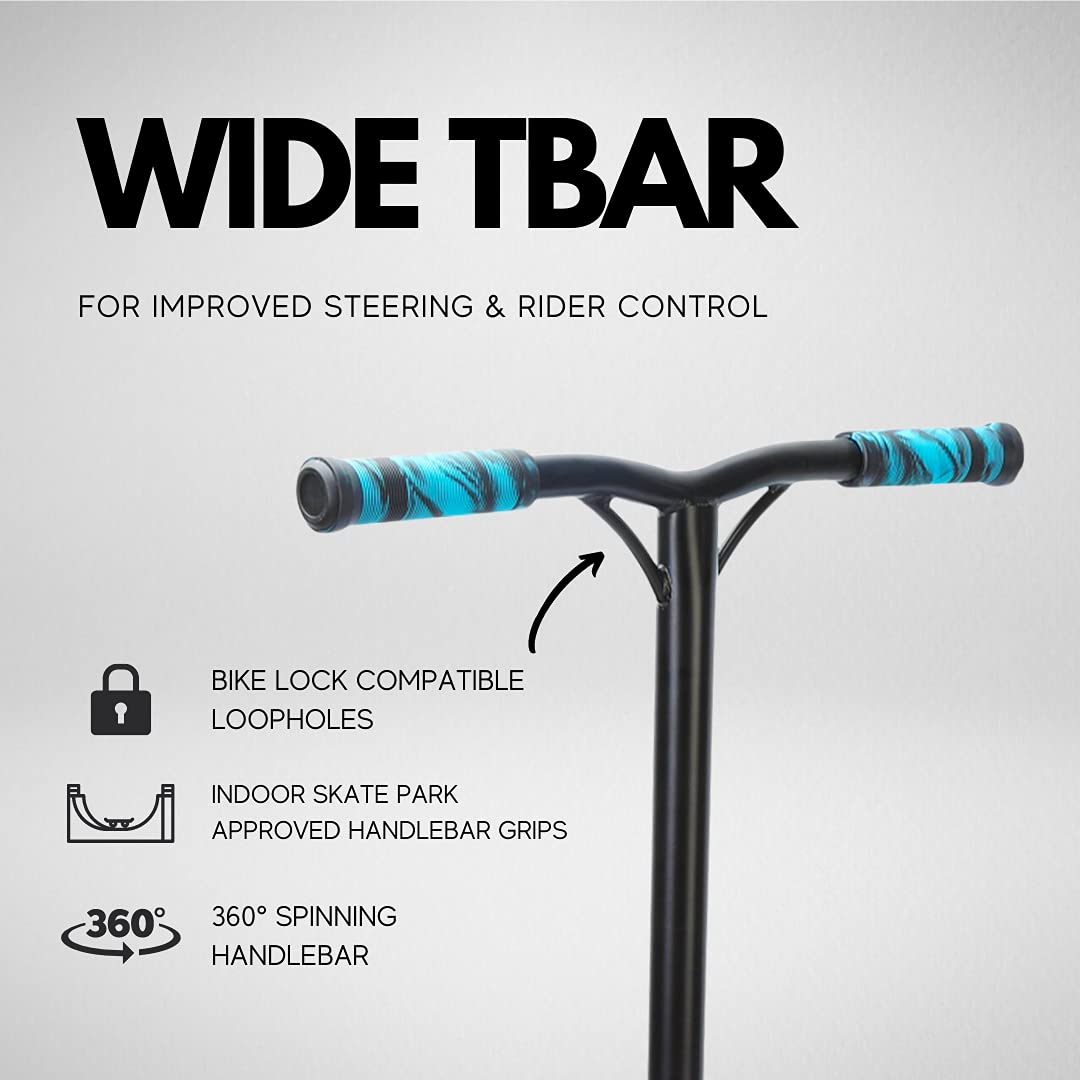 BOLDCUBE Deluxe Stunt Scooter Kids Freestyle 360 Degree Strong Quad
