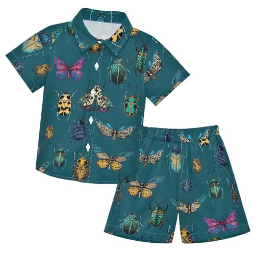 Image of Boccsty Ice Cream Drip Boy Summer Shorts Sets Hawaiian Toddler Boys T-Shirt & Pants 2 Pcs 3T-10T