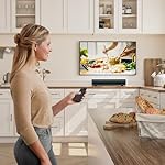 Saiyin 2.0-Kanal Soundbar für TV Geräte, 14.2 Zoll kompakte TV-Soundbar, 40 W Lautsprecher für Fernseher mit Optischer/AUX/Bluetooth-Verbindung, 3 EQ-Effekte für TV/PC/Projektor – Bild 5