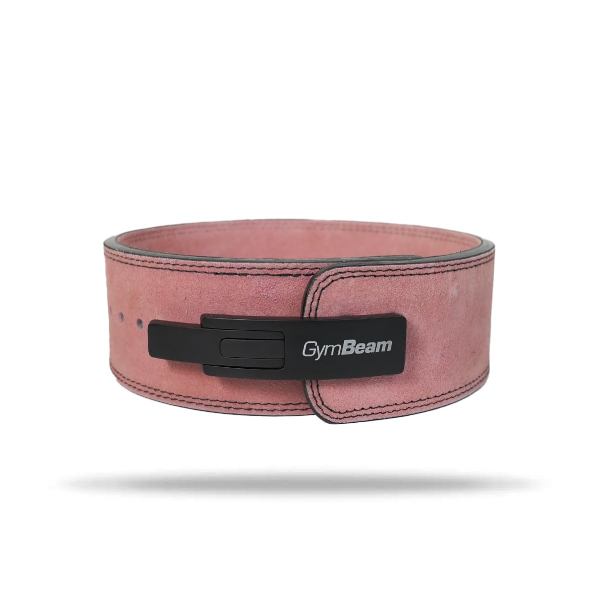GymBeam - Ceinture de force athlétique pour femmes avec boucle à levier - Ceinture de squat et de soulevé de terre en cuir véritable 4 couches - Soutien lombaire pour l'haltérophilie et la musculation