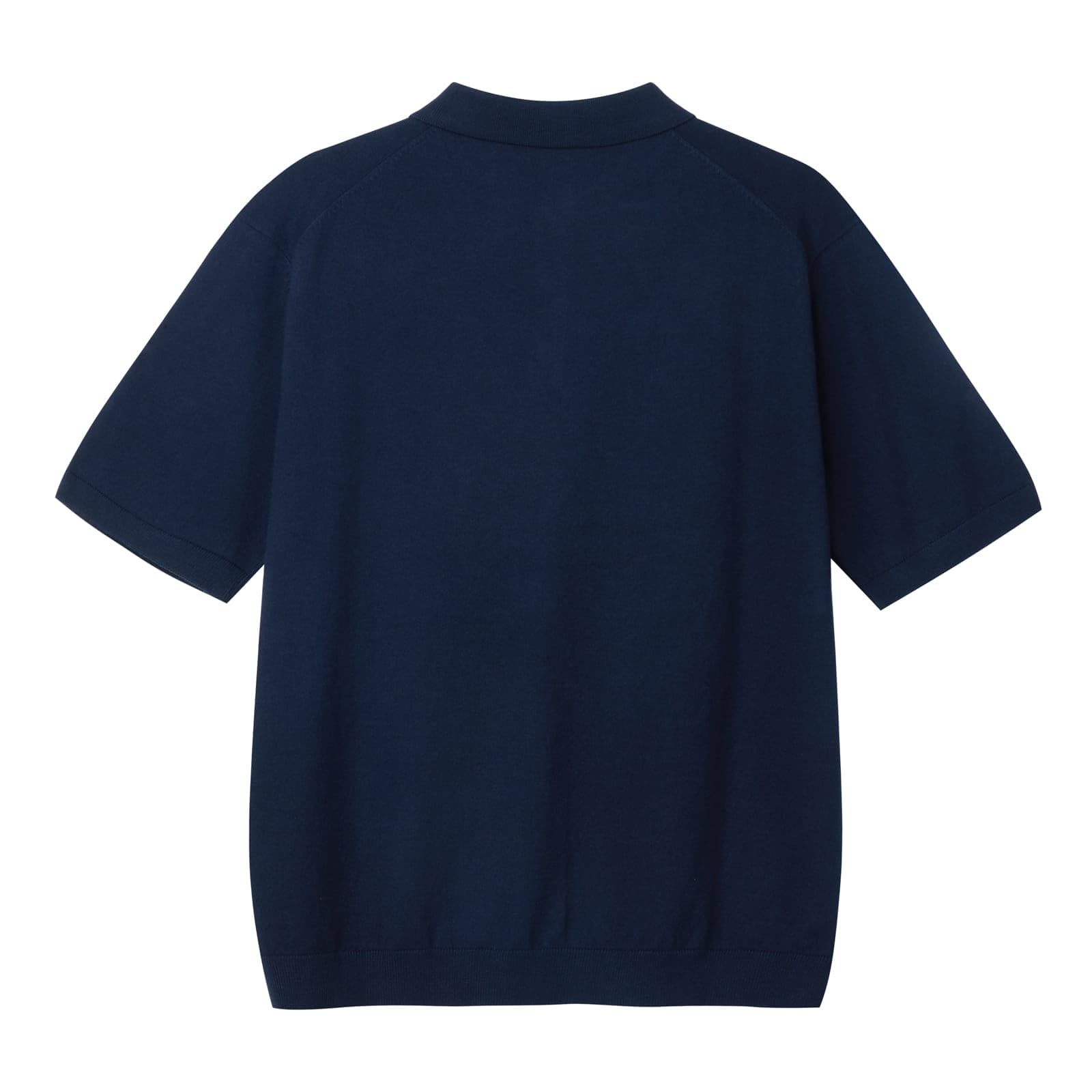 Diana Studio, Polo Rasata in Maglia - Uomo, Cotone, Maniche Corte, Casual Fit
