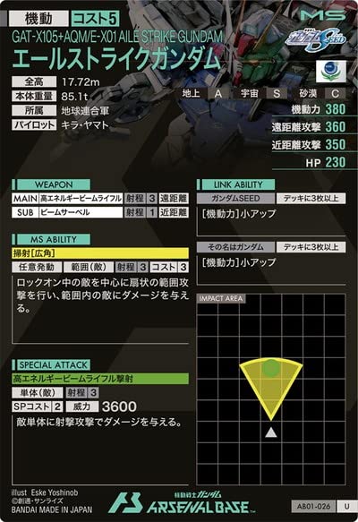 Amazon.co.jp: アーセナルベース AB01-026 エールストライクガンタム U