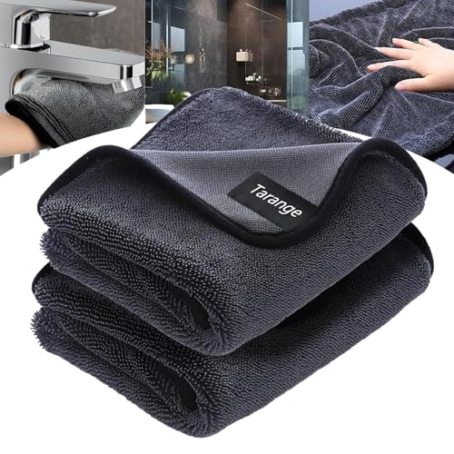 Tarange 2 Stück Waterjake Ultra-Wipes Trockentuch Dusche Wundertuch Nanopolix Tuch Trockentücher Auto Trockentuch Super Saugfähig Microfibre Car Cleaning Cloth Trockentücher (2 stc)
