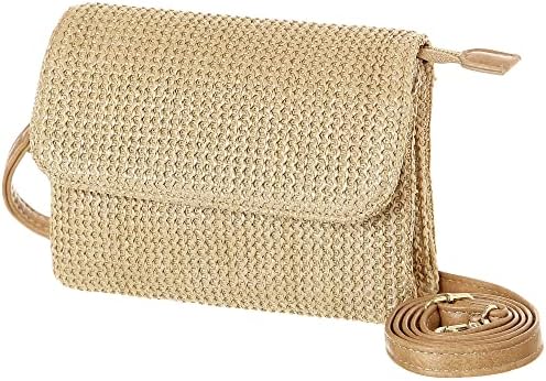 MINICAT Faux Straw Small Summer Purses Women Crossbody Beach Bags...