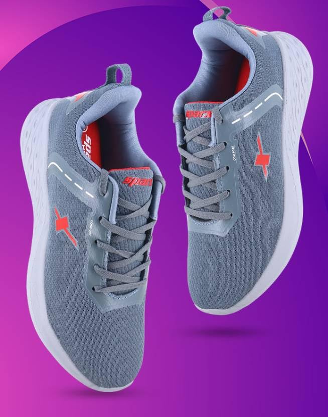 Image of SPARX Men Blue Grey Sports Shoes